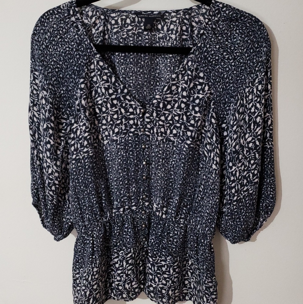 Banana Republic floral print top
